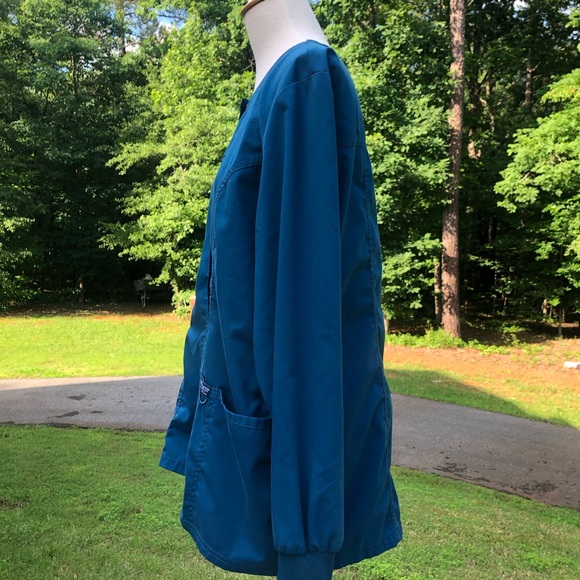 Cherokee Teal Scrub Revolution Jacket - Picture 4 of 10